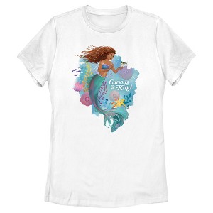 Women's The Little Mermaid Ariel Curious & Kind T-Shirt - 1 of 4