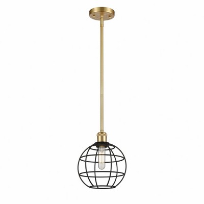 Lake Placid - 1 Light Stem Hung Pendant In Industrial Style-10.25 Inches Tall and 8 Inches Wide