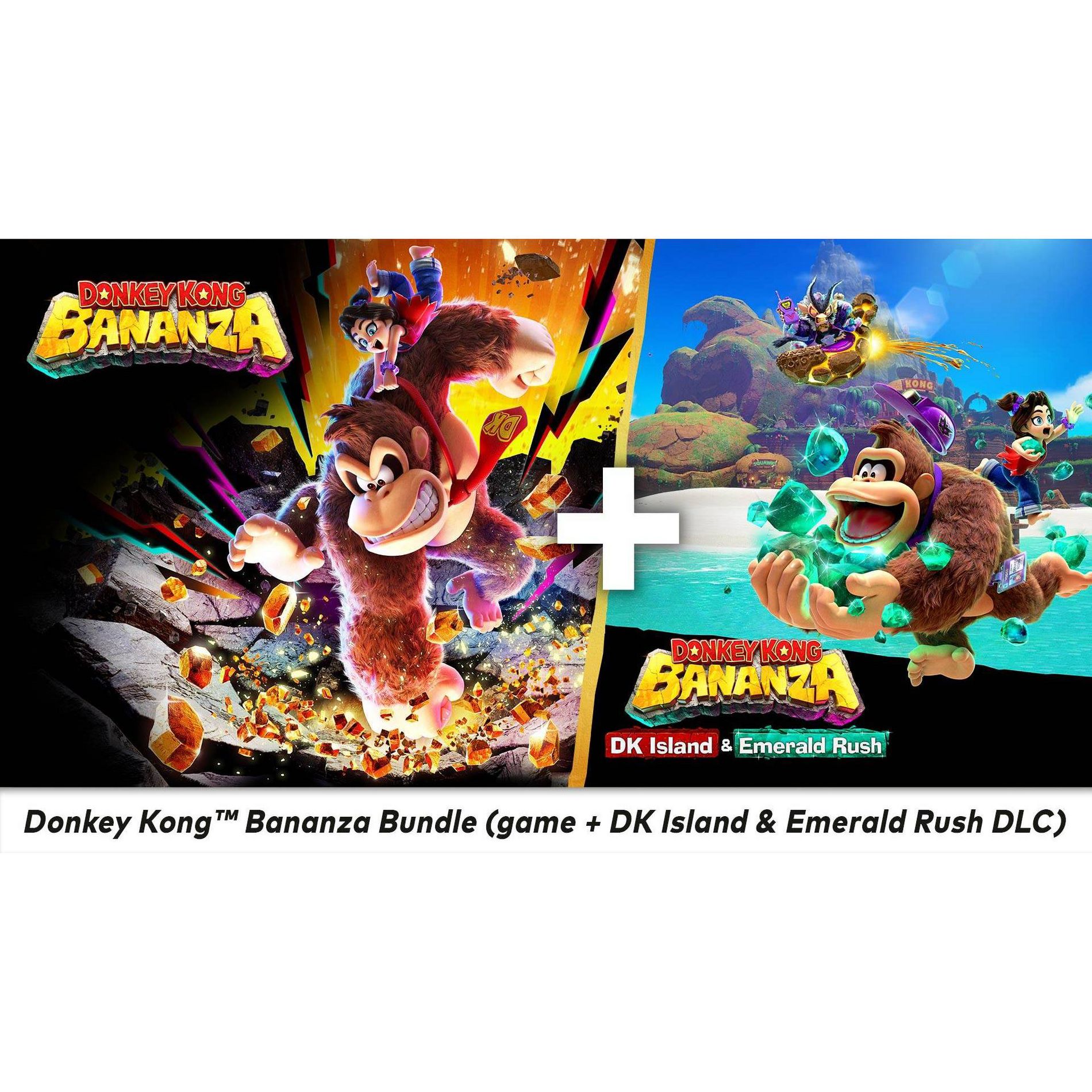 Donkey Kong Bananza Bundle (Game + DK Island & Emerald Rush DLC) - Nintendo Switch 2 (Digital)