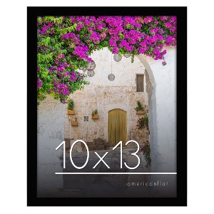 Americanflat 10x13 Picture Frame in Black - Composite Wood with Shatter Resistant Glass - Horizontal and Vertical Formats for Wall - 1 of 4