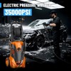SUGIFT 1800W Electric Pressure Washer, 3500 PSI, 2.4 GPM, 5 Quick-Connect Nozzles, Detergent Selection Dial, Portable with Wheels and Hose Reel - 2 of 4