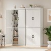 70"Freestanding Kitchen Pantry Storage Cabinet, Tall Storage Cabinet with Doors and Adjustable Shelves, for Bathroom, Dining Room, Living Room - 2 of 4