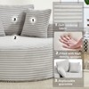 NicBex Round Sofa Bed,Modular Sectional Couch with Memory Foam,Washable Cover,Cloud Couch with 3 Pillows for Small Spaces,Living Room - 3 of 4