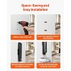 VEVOR Cigarette Butt Receptacle, Stainless Steel Cylinder Cigarette Butt Container, Wall Mounted and Weatherproof Cigarette Butt Disposal, Black - 4 of 4