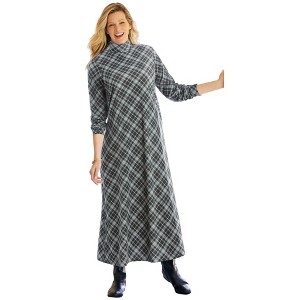 Woman Within Mockneck Dress - 1 of 4
