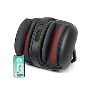 Nekteck Foot & Calf Massager - Shiatsu, Heat, Compression, Vibration - Remote - Black - 1 of 4