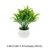 Unique Bargains Artificial Plants Plastic Green 2.76"x2.76"x5.51" 1 Pc - 3 of 4