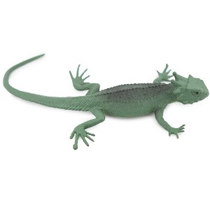 Collectible Wildlife Gifts | Lizard, Flat-Taled Horned Lizard, Green, Rubber, Toy Reptile, Realistic Figure, Model, Gift,     4"    F6102 B381 - 1 of 4