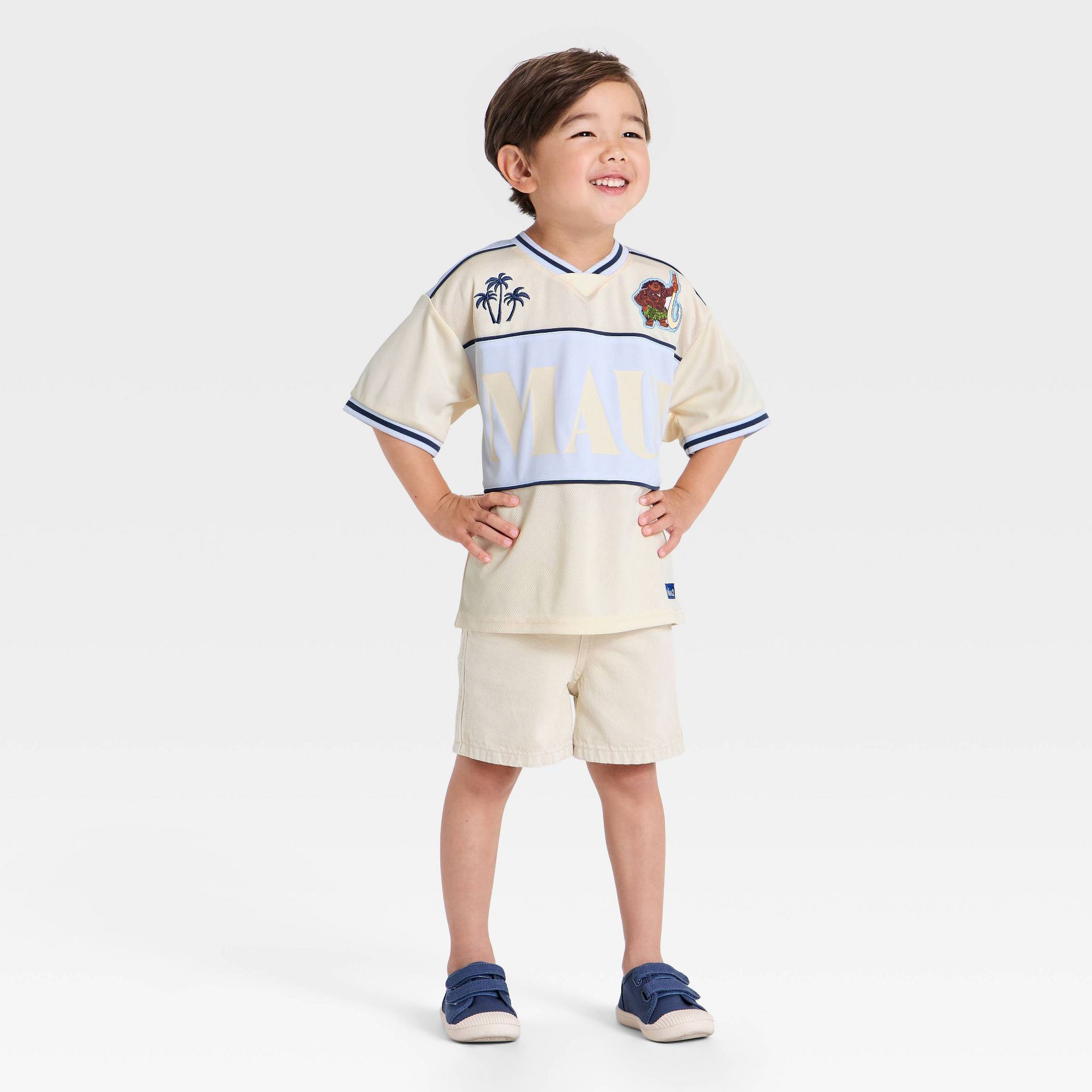 Toddler Boys' Disney Moana Maui Jersey - Blue 2T