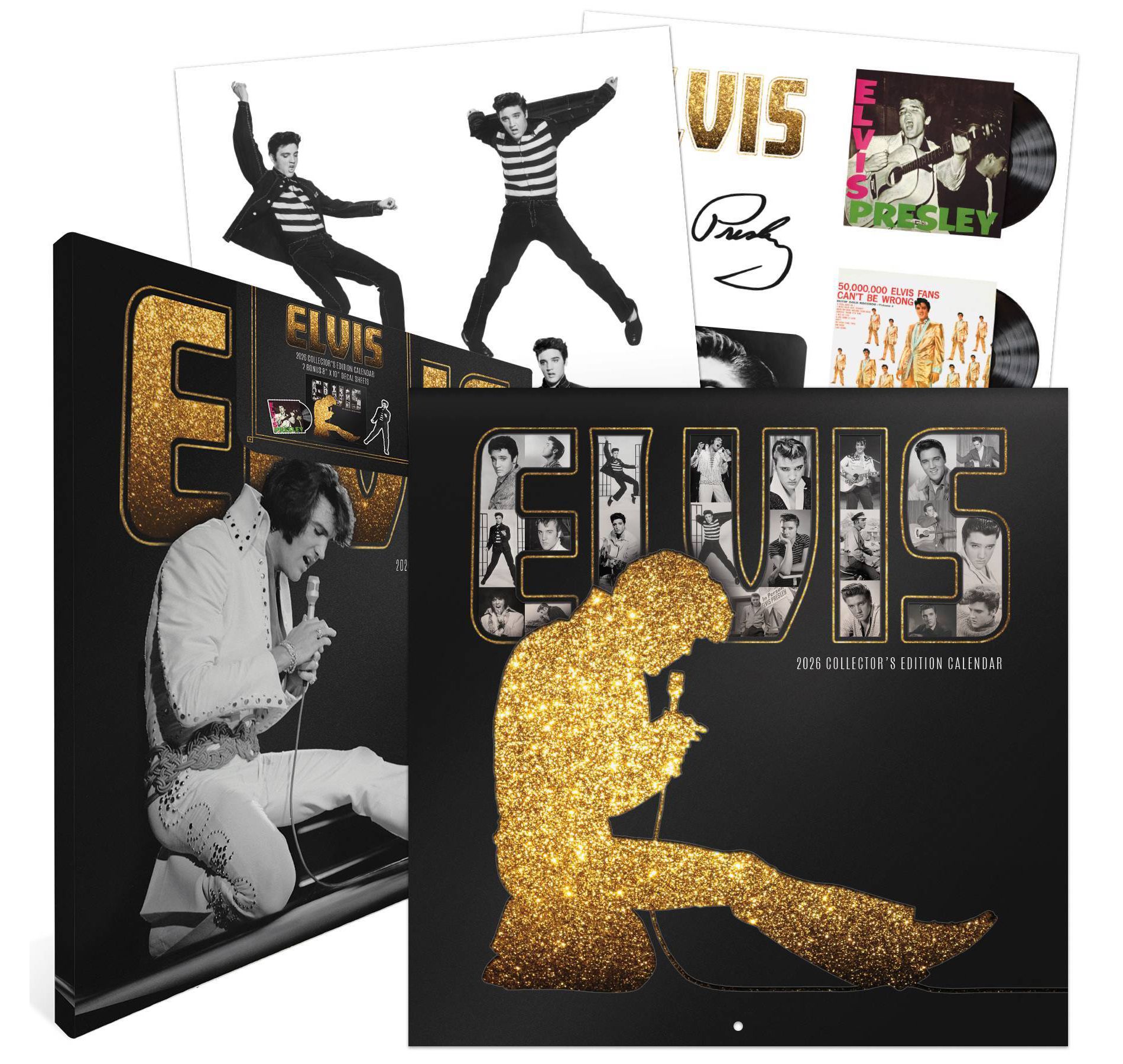 Trends International 2026 Elvis Presley Collector's 12.63"x12.63" Edition Calendar