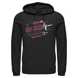 Mens Star Wars X-wing Starfighter Flyby Lightweight Hoodie - 1 of 4