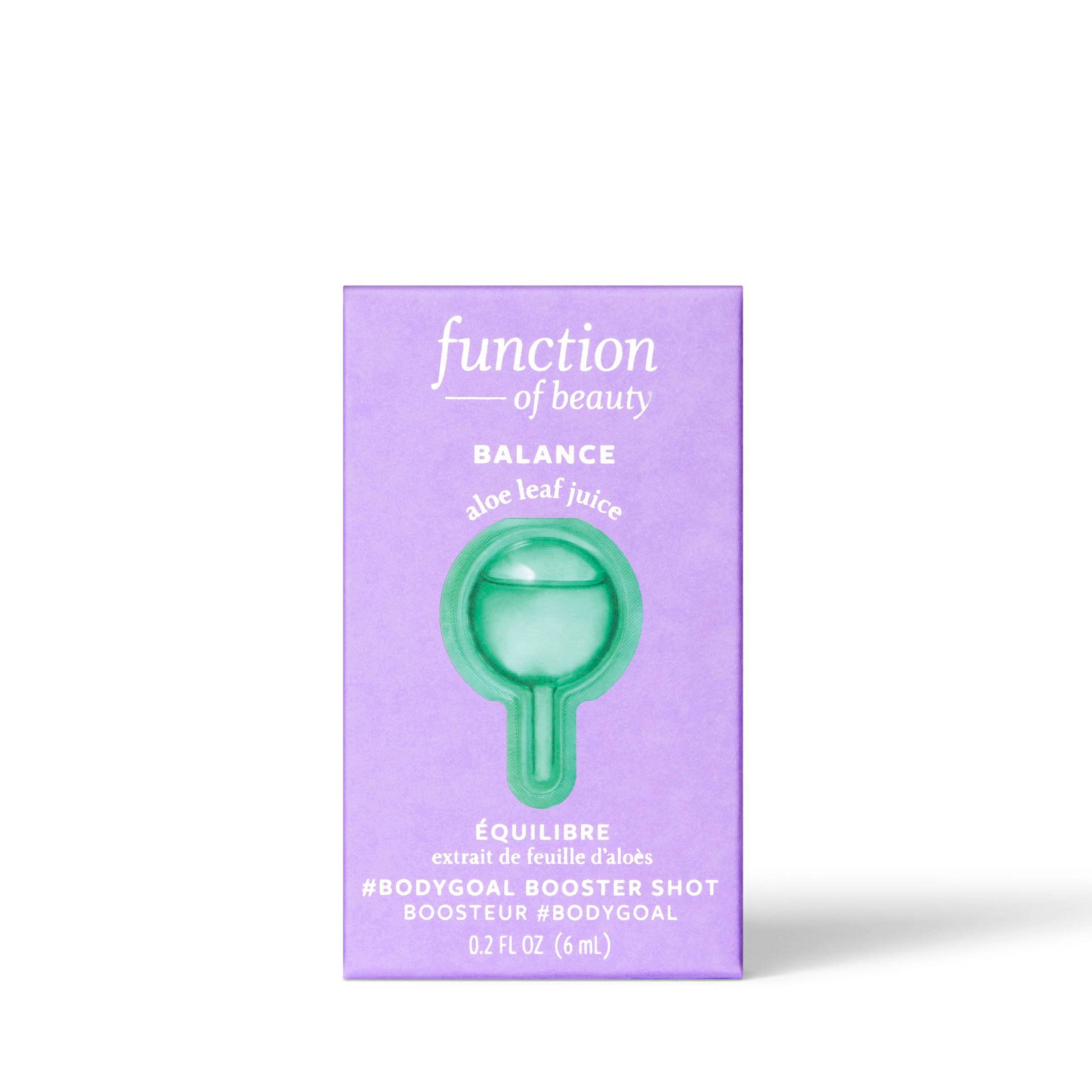 Function of Beauty&nbsp;Balance&nbsp;Bodygoal Booster Shot with&nbsp;Aloe Leaf Juice - 0.2 fl oz