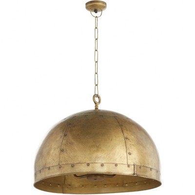 Quorum Lighting 3 - Light Pendant in  Artisan Brass