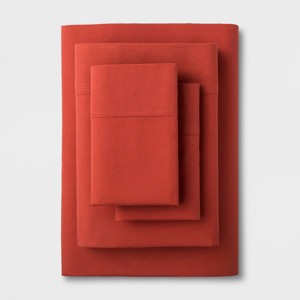 Solid Easy Care Sheet Set (Twin/Twin Extra Long) Red Orange - Made By Design