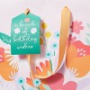A Bunch of Birthday Wishes X-Small Gift Bag - Spritz™: Floral Botanical Multi-Colored Paper, All Occasions - 3 of 3