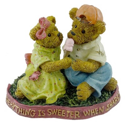 Boyds Bears 3.5 Inch Ben And Edy Sugarbeary...Summertime Sweets Ice Cream Figurines