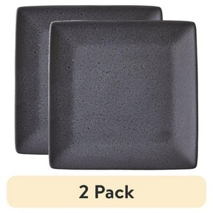LunaLulinlk (2 pack) Dark Gray Square-Shaped Dinner Plate - 1 of 4
