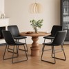 FONTOI Dining Chairs Set of 4, Practical Kitchen Chairs with Upholstered Seat for Kitchen Living Room Apartment Office - 4 of 4