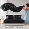 Sapphtopaz 4 PCS/6 PCS/7 PCS Comforter Set,Bed Set with 1 Flat Sheet,1/2 Fitted Sheet,2/4 Pillowcase,Luxury Satin Sheet Set Machine Washable - 2 of 4