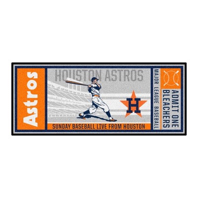 MLB Houston Astros 1984 30"x72" Retro Ticket Runner Mat