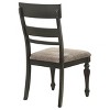 Coaster Home Furnishings Bridget Ladder Back Dining Side Chair Stone Brown and Charcoal Sandthrough (Set of 2) - 2 of 4