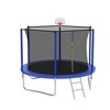 Jump Into Fun Outdoor Trampoline,With UV-resistant Safety Net, Soft Rebound Pad,Ladder,Basketball net,Safe And Wear-Resistant Trampoline - 4 of 4