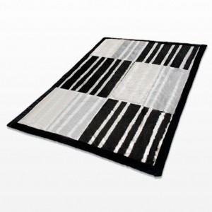 Slickblue Fashion Stripes Patchwork Throw Blanket, 61x86.6 inches, Down Alternative Filling, Soft & Warm for Sofa & Bed - 1 of 3
