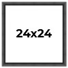 PosterPalooza | Square Refined Black Picture Frame - UV Acrylic, Foam Board Backing, Hanging Hardware - 2 of 4
