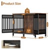 Bekrvio 48inch Heavy Duty Wooden Dog Crate for Large/Medium Dogs, Reinforced Frame Kennel Indoor with Double Doors, Multi-Use as TV Stand & End Table - 4 of 4