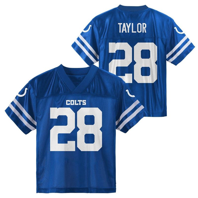 NFL Indianapolis Colts Toddler Boys&#39; Short Sleeve Taylor Jersey, 1 of 4