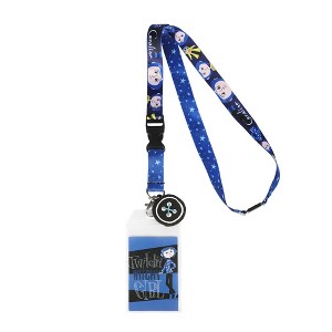 Coraline Twitchy Witchy Girl 22-inch Lanyard with Clear ID Sleeve and Rubber Charm - 1 of 4