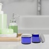 Cornucopia Brands 2oz Cobalt Blue Glass Jars w/Metal Lids, 12pk; Straight Sided Cosmetic Containers - 2 of 4