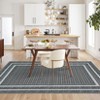 Geometric Living Room Rugs, Washable Bordered Print Soft Bedroom Carpet - 4 of 4