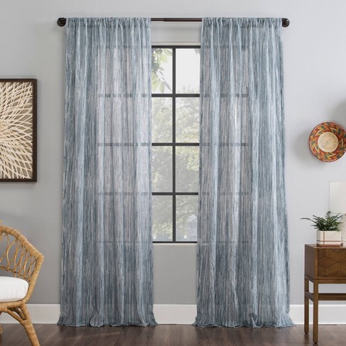 bamboo curtain sheer cotton archaeo stripe target curtains