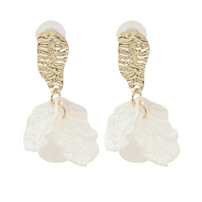 SOHI Women's Dented Drop Earrings