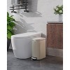 2.6 Gallon/10 L Slim Bathroom Trash Can with Lid, Step-on Garbage Can for Kitchen with Removable Inner Bucket, Rear Handle, Soft Close Lid - 4 of 4