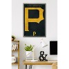 Trends International MLB Pittsburgh Pirates - Logo 25 Framed Wall Poster Prints - 2 of 4