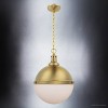 Urban Ambiance Luxury Modern Farmhouse Pendant,  17''H x 12''W,  Brushed Gold Finish, ULB2003 - 3 of 4
