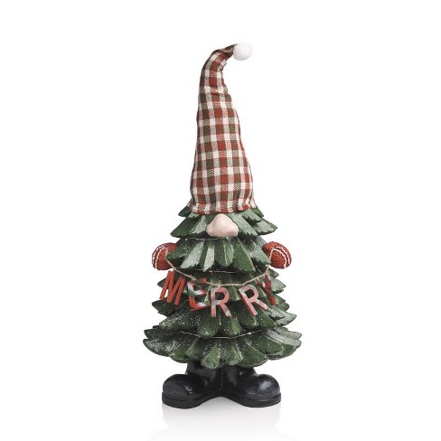 Alpine Led Multicolored Merry Tree Gnome Indoor Christmas Decor 28 In ...