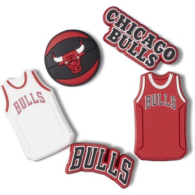 Crocs Jibbitz NBA Chicago Bulls Sports Shoe Charms 5pk