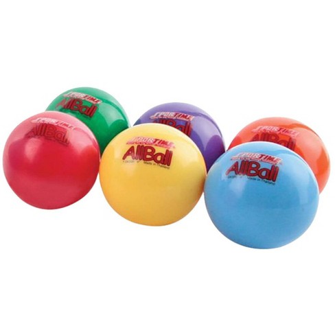 Sportime Multi Purpose Inflatable All Balls 4 Inches Set Of 6 Target