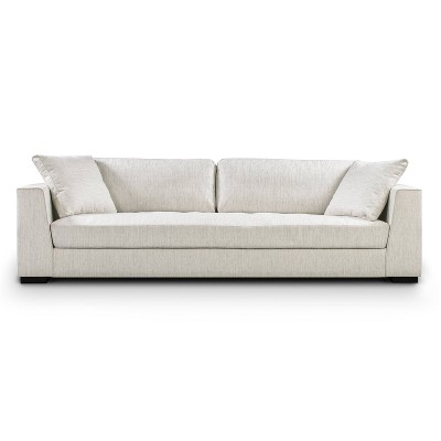 Poly & Bark 99" Performance Fabric Capri Sofa Bright Ash