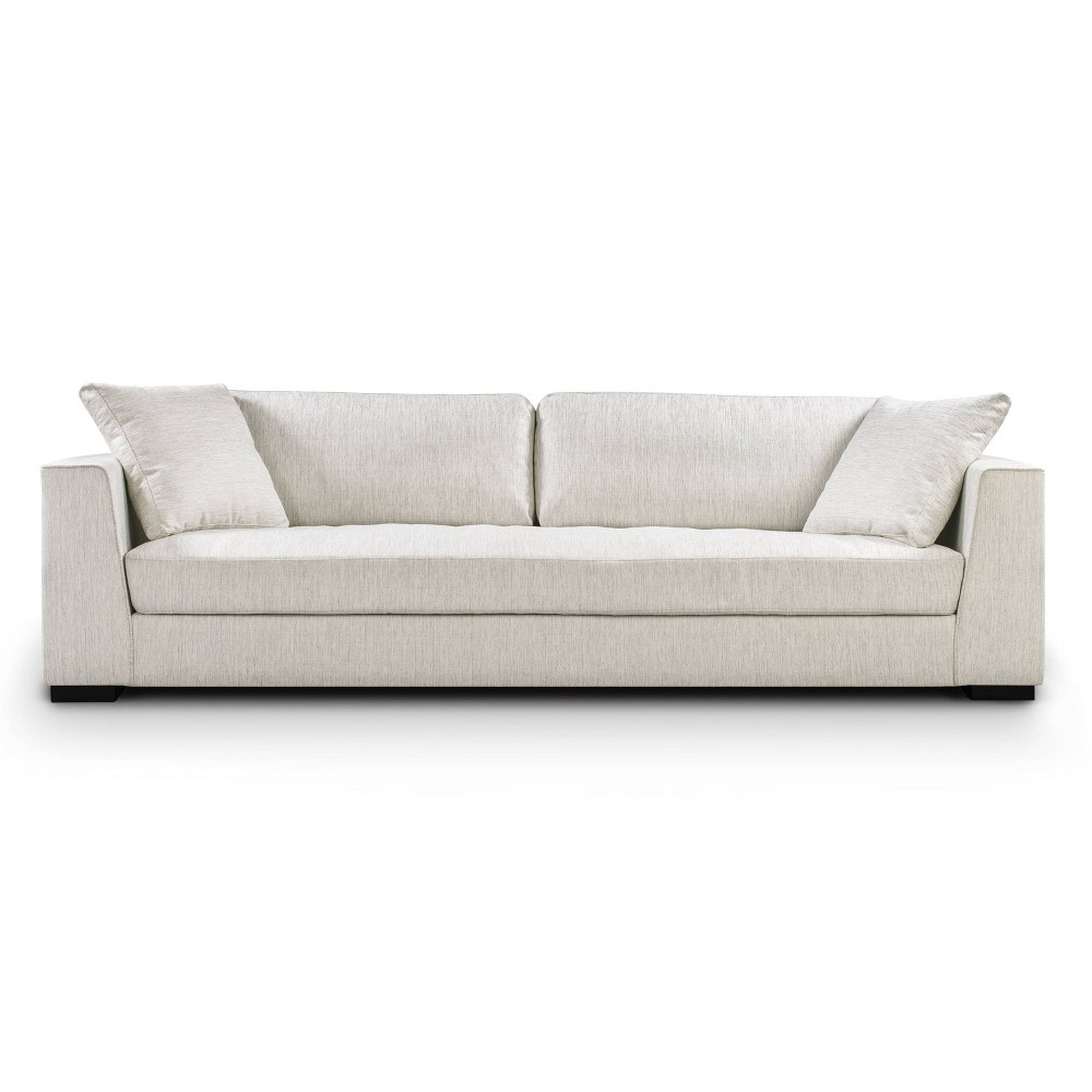 Poly & Bark 99" Performance Fabric Capri Sofa Bright Ash