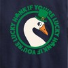 Boys' - Instant Message - St. Patrick's Day Honk If Lucky Graphic Long Sleeve Fleece Sweatshirt - 2 of 4