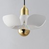 Maxim Lighting Poppy 1 - Light Pendant in  White/Satin Brass - 4 of 4
