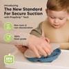 3-Pack Prep Suction Plates with Lids, 100% Silicone Baby Plates with Lid, BPA-Free Kids Divided Toddler Plates - 2 of 4