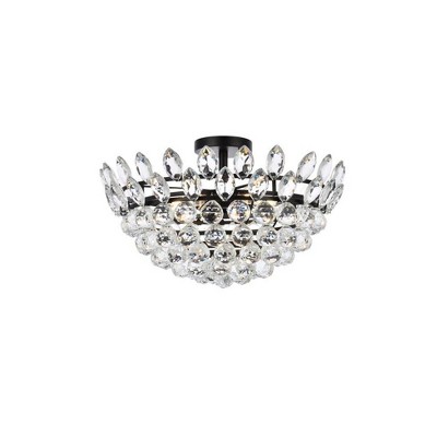 Elegant Lighting Emilia 5 - Light Flush Mount in  Black