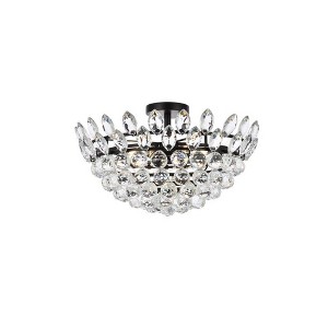 Elegant Lighting Emilia 5 - Light Flush Mount in  Black - 1 of 4