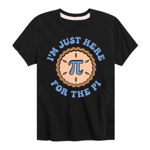 Boys' - Instant Message - Just Here For The Pi Short Sleeve Graphic T-Shirt - 1 of 4