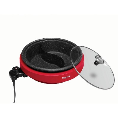 Starfrit Dual Sided Electric Hotpot - Red